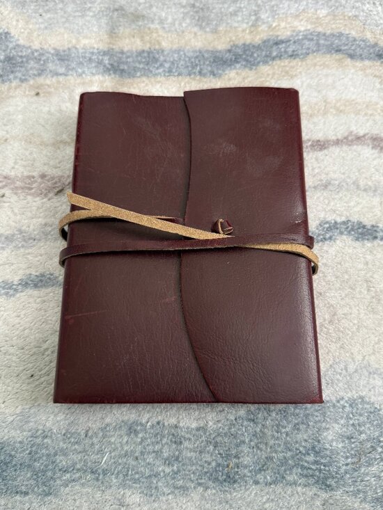 Cavallini & Co. Other - Vintage 2003 Cavallini & Co. Brown Leather Journal 5x7"